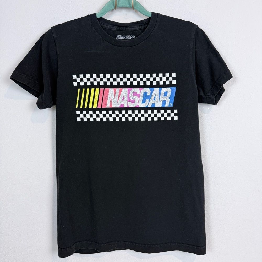 Nascar Black Short Sleeve Logo Tee S